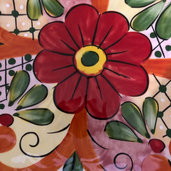 Tabletops Lifestyles Castalia Salad Plates Set of 3. Handcrafted Floral Design - Picture 14 of 14